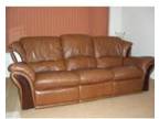 Three Seater Reclining Leather Sofa & Electric Reclining....